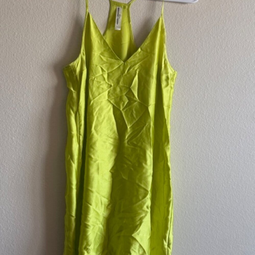 amanda uprichard dresses silk sleepwear lime green